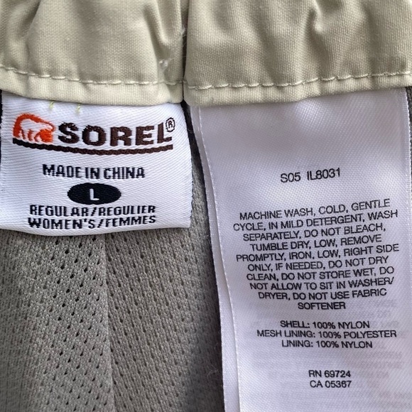 Sorel White Snow Pants Ski Pants Size Large - Picture 2 of 6